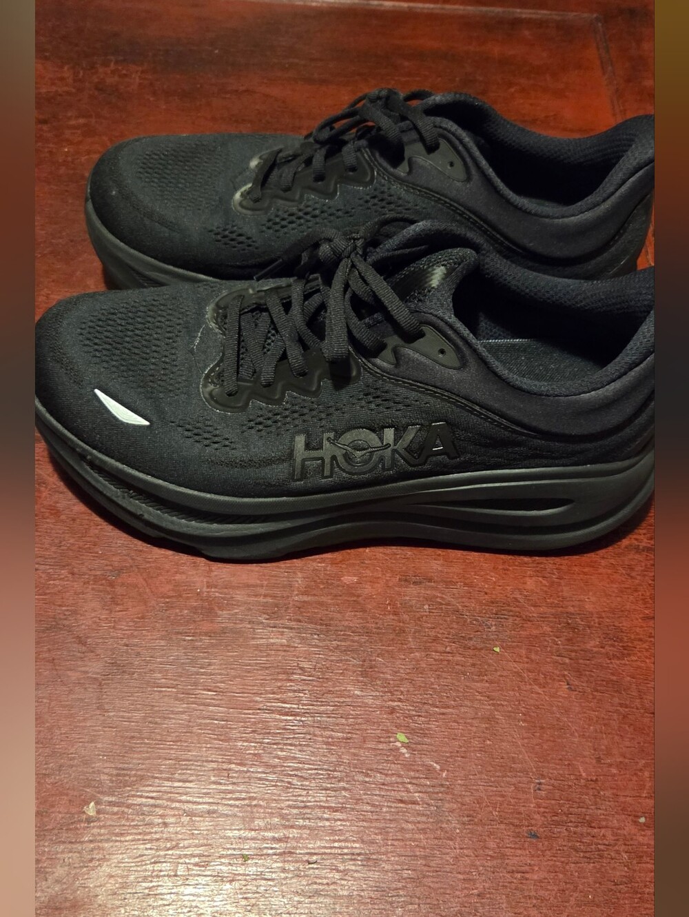 Hoka Bondi 10 Wide Men's Black Running Comfort Sneakers Shoes